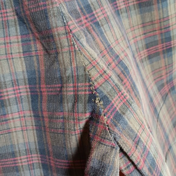 30W True Vintage 1960's Plaid Cotton Ivy league Shorts Side Buttons Golfer Prep - Picture 5 of 7